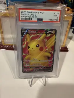 Pokemon TCG - Pikachu V - 170/185 - Full Art Ultra Rare - Vivid Voltage - PSA 9 - Image 2