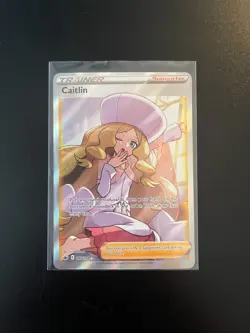 2021 Pokemon Chilling Reign Caitlin Full Art Trainer 189/198 NM Ultra Rare Holo - Image 1