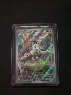 Pokemon Meowth 106/094 Me02 Phantasmal Flames Illustration Rare Holo 70 HP - Image 1