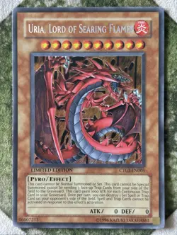 YuGiOh URIA, LORD OF SEARING FLAMES Secret Rare CT03-EN005 - Image 2