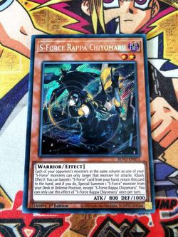 S-Force Rappa Chiyomaru blvo-en011 1st Edition (NM+) Secret Rare Yu-Gi-Oh! - Image 1