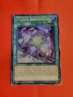 Yu-Gi-Oh! S-Force Bridgehead BLVO-EN057 - Secret Rare -1st Ed - Unplayed Mint+ - Image 1