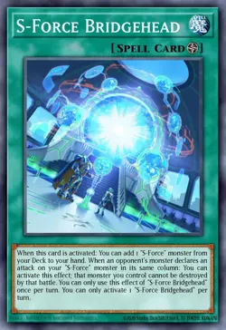 Yugioh - S-Force Bridgehead (Secret Rare) (1st Edition) - BLVO-EN057 (P) - Image 1