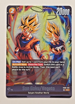 Dragon Ball Super Fusion World Dual Evolution Son Goku / Vegeta SR FB09-082 - Image 1