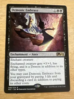 x1 Demonic Embrace R MTG Core Set 2021 M/NM, English - Image 1