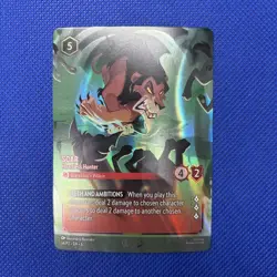 Disney Lorcana Scar Heartless Hunter #14/P2 Store Championship Promo Enchanted - Image 1