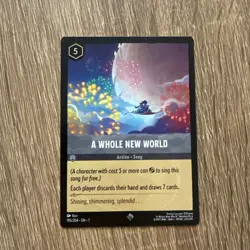 A Whole New World - 195/204 - Super Rare - The First Chapter - Lorcana - Image 1