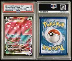 Pokemon 2021 TCG Venusaur VMAX Sword & Shield Promo Card SWSH102 FA PSA 10 🔥 - Image 3