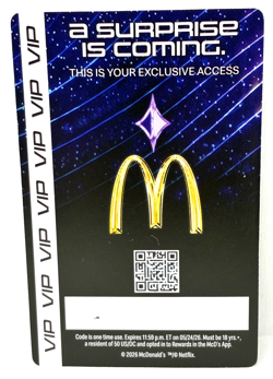New McDonald’s K-POP Demon Hunters - Saja Boys Holo Group Photo Card + VIP Code - Image 4