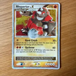 RHYPERIOR LV. X Holo POKEMON 2008 Trading Card 145/146 TCG Heavy Play HP - Image 1