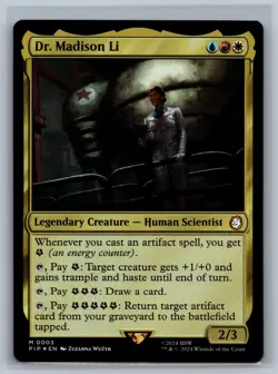 Magic MTG Universes Beyond: Fallout Dr. Madison Li #0003 Foil TCG CCG - Image 1