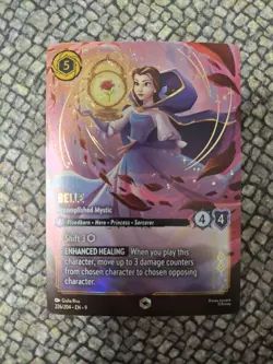 Disney Lorcana Fabled Belle Accomplished Mystic Enchanted Card 226/204 - Image 1