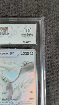 Pokemon TCG- Reshiram EX-White Flare Card 173/086- Ace 10 Perfect Subgrades, UK - Image 2
