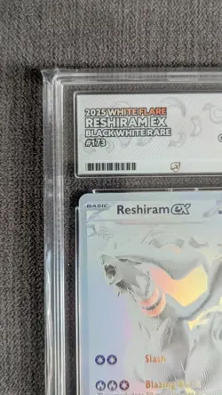Pokemon TCG- Reshiram EX-White Flare Card 173/086- Ace 10 Perfect Subgrades, UK - Image 3