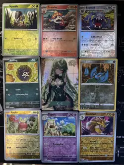 Rare Sexy Anime Waifu Card and 8 Holographic pokemon cards - Image 1