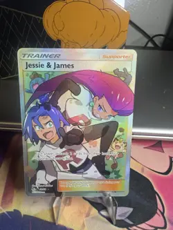 Pokemon TCG Hidden Fates Trainer Jesse and James Ultra Rare Full Art Card 68/68 - Image 1