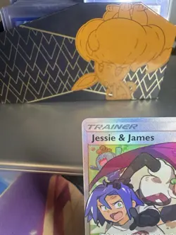 Pokemon TCG Hidden Fates Trainer Jesse and James Ultra Rare Full Art Card 68/68 - Image 2