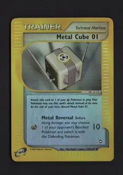 Pokemon Card - Metal Cube 01 Aquapolis 129/147 Uncommon Reverse Holo NEAR MINT - Image 1