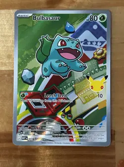 Pokemon Bulbasaur Mega Evolution Promo Stamped Holo Card 037 - Image 1