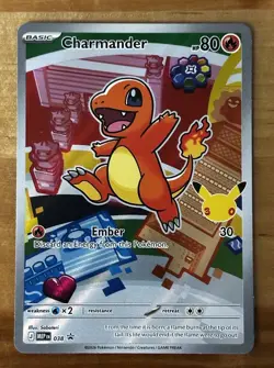 Pokemon TCG Charmander Basic Promo 80 HP MEP Stamped Flame Ember Card 038 - Image 1