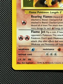 Pokemon Blaine's Charizard Gym Challenge Holo Card 2/132 - Image 5