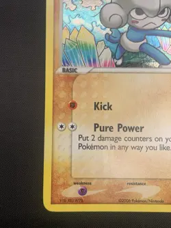 Meditite 56/100 EX Crystal Guardians Stamped Reverse Holo Pokemon TCG Card - Image 4