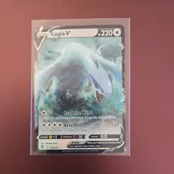 Pokemon Lugia v Ultra Rare TCG Silver Tempest Card 138/195 Near Mint Condition - Image 1