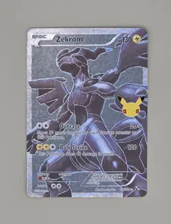 Pokemon TCG Zekrom Celebrations Classic Collection Holo Ultra Rare Card 114/114 - Image 1