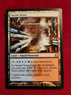 2012 Magic The Gathering MTG Steam Vents - Image 1