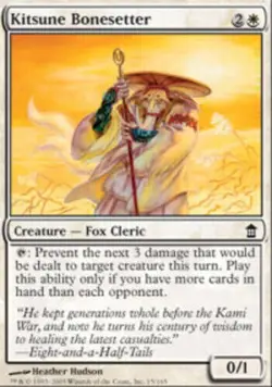 X4 Kitsune Bonesetter Saviors of Kamigawa LP/NM MTG Magic DNA GAMES - Image 1