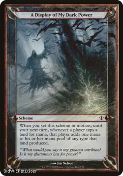 A Display of My Dark Power (Scheme) (Common) Near Mint Normal English - Magic - Image 1
