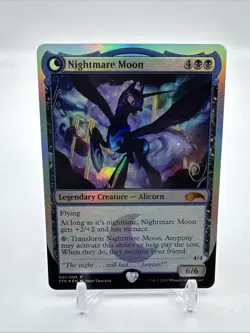 MTG Magic the Gathering Nightmare Moon Ponies The Galloping FOIL Princess Luna - Image 1