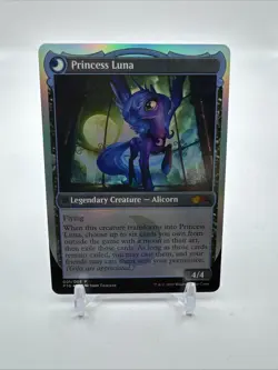 MTG Magic the Gathering Nightmare Moon Ponies The Galloping FOIL Princess Luna - Image 2