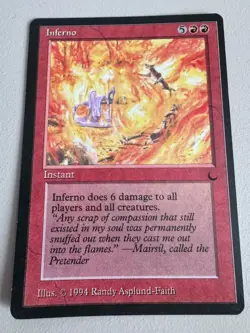 Inferno - MTG - The Dark- Englisch ©1994 NM Rare #2 - Image 1