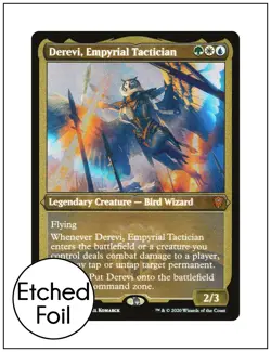 1x Derevi, Empyrial Tactician, Etched Foil, Magic MTG NM - Image 1