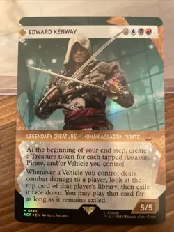 G2U Mtg Edward Kenway M 0143 Foil Assassins Creed 2024 Mint Mythic Foil - Image 1