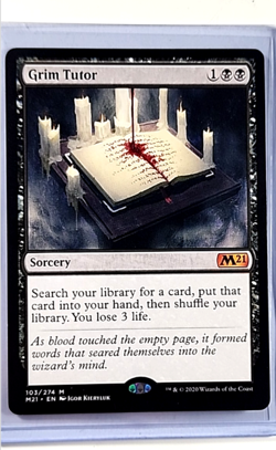 2020 MTG Magic the Gathering M21 Core Set 2021 #103 Grim Tutor - Image 1