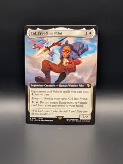 MTG - Cid, Freeflier Pilot - EXTENDED ART - Legendary Creature - FIC #131 - Rare - Image 1