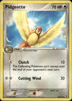 Pidgeotto Uncommon FireRed & LeafGreen 45/112 Colorless Normal Pokemon Card - Image 1