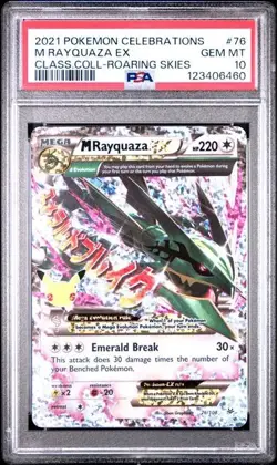 PSA 10 M RAYQUAZA EX 76 CELEBRATIONS CLASSIC COLLECTION MEGA POKEMON - Image 1