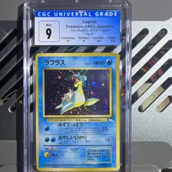 🔥CGC 9 Sub Grades🔥 1997 Japanese Lapras Holo Fossil Pokemon #131 - Image 1