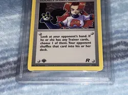 2000 Pokemon *1ST EDITION Trainer* Rocket’s Sneak Attack PSA 9 72/82 NON-HOLO - Image 5