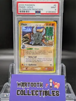 2006 POKEMON EX DRAGON FRONTIERS #9 PINSIR-HOLO PSA 9 - Image 1