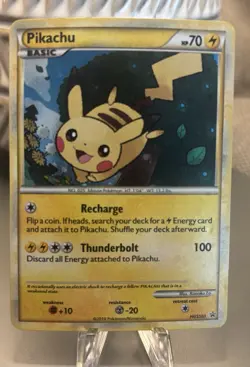 Pokemon Pikachu HGSS03 Promo Holo HeartGold SoulSilver LP ⚡ - Image 1