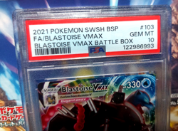 2021 Pokemon SWSH BSP FA/Blastoise VMAX Battle Box #103 PSA 10 - Image 2