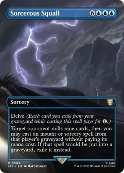 MTG Sorcerous Squall (Borderless) [The Lord of the Rings: Tales of Middle-Earth - Image 1