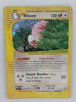 Blissey H06/H32 Aquapolis Holo Ultra Rare Pokemon TCG Nintendo e-reader MP - Image 1