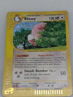 Blissey H06/H32 Aquapolis Holo Ultra Rare Pokemon TCG Nintendo e-reader MP - Image 3