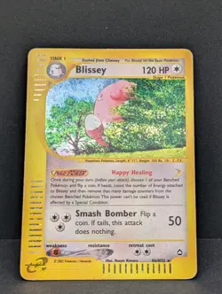 Blissey H06/H32 Aquapolis Holo Ultra Rare Pokemon TCG Nintendo e-reader MP+ - Image 3