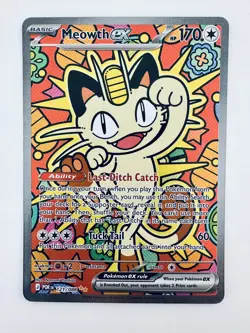 Meowth ex 121/088 Potential PSA 10 Perfect Order SIR Pokemon - Image 1
